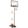 VEVOR Basketball Hoop, 5-7 ft Adjustable Height Portable Backboard System, 32 inch Basketball Hoop & Goal, Kids & Adults Basketball Set with Wheels, Stand, and Fillable Base, for Outdoor/Indoor