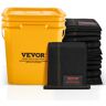 VEVOR Flood Barriers, Water Flood Dam Bags 5 Pack,  Water Barriers for Flooding with Plastic Bucket, Water Activated Flood Barriers for Home, Doorway, Driveway(10ft x 6in)