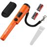 VEVOR Metal Detector Pinpointer, Partial Waterproof Handheld Pin Pointer Wand, 1.96" Detection Depth, 3 Modes, Treasure Hunting Probe with Holster, Waterproof Bag and 9V Battery, for Adults and Kids