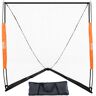 VEVOR Lacrosse Goal, 6' x 6' Lacrosse Net, Portable Lacrosse Goal with Carry Bag, Fiberglass Rod Backyard Lacrosse Training Equipment, Easy Setup Collegiate Goal, Perfect for Youth Adult Training