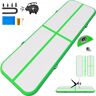 Vevor LOVSHARE  Inflatable Gymnastic Mat 20ft  Air Track Tumbling Mat 4inch Thickness  Air Track  Air Floor Mat with Electric Air Pump for Training Cheerleading Use Tumble Gym(20ft*3.3ft*4in Green)