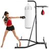 VEVOR Heavy Bag Stand with Speed Ball , Height Adjustable Punching Bag Stand, Foldable Boxing Bag Stand Steel Sandbag Rack Freestanding Up to 132 lbs for Home and Gym Fitness.