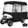 VEVOR Golf Cart Enclosure, 4-Person Golf Cart Cover, 4-Sided Fairway Deluxe, 300D Waterproof Driving Enclosure with Transparent Windows, Fit for EZGO, Club Car, Yamaha Cart (Roof Up to 78.7''L)