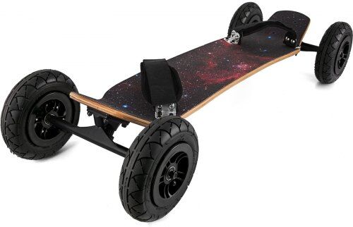 VEVOR Mountainboard, 37''L Cross Country Skateboard, All Terrain Longboard with 95A Shock Absorber, Mountain Skateboard with Bindings, 8-layer Canada Maple Offroad Skateboard, for Cruising Downhill