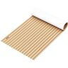 VEVOR EVA Foam Faux Teak Boat Decking Sheet 90.5 X 35.4 Inch 5MM Thick Boat Flooring Decking Non-Skid Self-Adhesive for Marine Yacht RV Swimming Pool Garden (Golden+Black Seam)