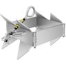 VEVOR Box Anchor for Boats, 25 lb Fold and Hold Anchor, Galvanized Steel Cube Anchor, Heavy Duty Box Anchor for 18'-30' Boat, Box Anchor for Pontoon Boats with Folding Design for Offshore Anchoring