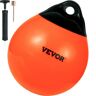 VEVOR Boat Buoy Balls, 15" Diameter Inflatable Heavy-Duty Marine-Grade PVC Marker Buoys, Round Boat Mooring Buoys, Anchoring, Rafting, Marking, Fishing, Orange