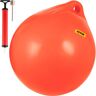 VEVOR Boat Buoy Ball, 27" Diameter Inflatable Heavy-Duty Marine-Grade Vinyl Marker Buoy, Round Boat Mooring Buoy, Anchoring, Rafting, Marking, Fishing, Orange