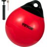 VEVOR Boat Buoy Balls, 15" Diameter Inflatable Heavy-Duty Marine-Grade PVC Marker Buoys, Round Boat Mooring Buoys, Anchoring, Rafting, Marking, Fishing, Red