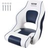 VEVOR Captain Bucket Seat Boat Seat, Flip Up Boat Seat, with Thickened Sponge Padding, Flip-up Bolster Boat Captain Chair for Fishing Boat, Sightseeing Boat, Speedboat, Canoe, 1-Piece