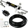 VEVOR Hydraulic Steering Kit 300HP Hydraulic Steering Compact Cylinder Hydraulic Outboard Steering Kit with Helm Pump for Boat Marine Steering System