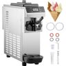 VEVOR Commercial Soft Ice Cream Machine, 13L/H (3.4Gal/H) Ice Cream Machine, Single-Flavor Gelato Machine Commercial w/Pre-Cooling, 1200W Countertop Yogurt Maker Machine w/LED Intelligent Panel