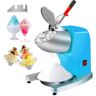 VEVOR Ice Crushers Machine, 220lbs Per Hour Electric Snow Cone Maker with 4 Blades, Stainless Steel Shaved Ice Machine with Cover and Bowl, 300W Ice Shaver Machine for Home and Commercial Use, Blue