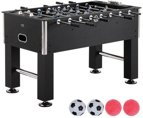 VEVOR Foosball Table, 55 inch Standard Size Foosball Table, Indoor Full Size Foosball Table for Home, Family, and Game Room, Soccer with Foosball Table Set, Includes 4 Balls and 4 Cup Holders