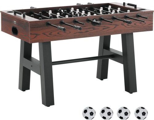 VEVOR Foosball Table, 55 inch Standard Size Foosball Table, Indoor Full Size Foosball Table for Home, Family, and Game Room, Soccer with Foosball Table Set, Includes 4 Balls and 2 Cup Holders