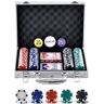 VEVOR Poker Chip Set, 200-Piece Poker Set, Complete Poker Playing Game Set with Aluminum Carrying  Case, 11.5 Gram Casino Chips, Cards, Buttons and Dices, for Texas Hold'em, Blackjack, Gambling