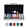 VEVOR Poker Chip Set, 300-Piece Poker Set, Complete Poker Playing Game Set with Aluminum Carrying  Case, 11.5 Gram Casino Chips, Cards, Buttons and Dices, for Texas Hold'em, Blackjack, Gambling