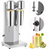 VEVOR Milkshake Maker Kit, Stainless Steel Electric Milkshake Maker, 180W Milkshake Machine, Double Head Classic Milkshake Maker with 800ml Cup, Silver Milkshake Maker Machine, 2 Speed Adjustable