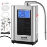 VEVOR Alkaline Water Ionizer Machine, pH 3.5-10.5 Alkaline Acidic Hydrogen Water Purifier, 7 Water Settings Home Filtration System, Up to -650mV ORP, 8000L Per Filter, Auto-Cleaning, White