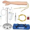 VEVOR Intravenous Practice Arm Kit Made of PVC, Latex Material Phlebotomy Arm with Infusion Stand, Practice Arm for Phlebotomy with a Storage Handbag, IV Practice Arm Kit for Venipuncture Practice