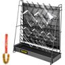 VEVOR Drying Rack for Lab, 90 Pegs Lab Glassware Rack Steel Wire Glassware Drying Rack Wall-Mount/Free-Standing Detachable Pegs Lab Glass Drying Rack Black Cleaning Frame for School Laboratory