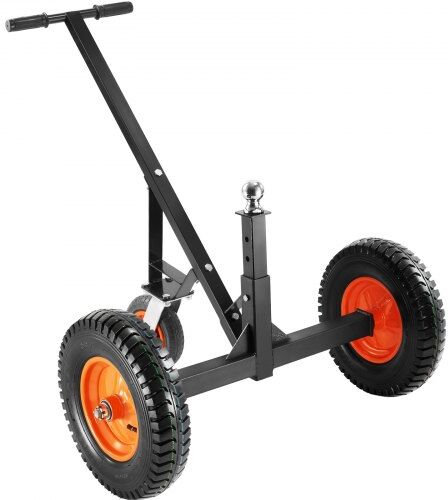 VEVOR Adjustable Trailer Dolly, 1000lbs Tongue Weight Capacity, Carbon Steel Trailer Mover with 19''-26'' Adjustable Height & 2'' Ball, 16'' Pneumatic Tires & Universal Wheel, for Moving RV Trailer