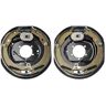 VEVOR Electric Trailer Brake Assembly, 12" x 2", 1 Pair Self-Adjusting Electric Brakes Kit for 7000 lbs Axle, 5-Hole Mounting, Backing Plates for Braking System Part Replacement (1 Right + 1 Left)