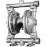 VEVOR Air-Operated Double Diaphragm Pump, 1/2 in Inlet & Outlet, Stainless Steel Body, 8.8 GPM & Max 120PSI, PTFE Diaphragm Pneumatic Transfer Pump for Petroleum, Diesel, Oil & Low Viscosity Fluids