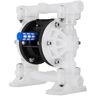 VEVOR Air-Operated Double Diaphragm Pump, 1/2 in Inlet & Outlet, Polypropylene Body, 8.8 GPM & Max 120PSI, PTFE Diaphragm Pneumatic Transfer Pump for Petroleum, Diesel, Oil & Low Viscosity Fluids