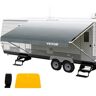 VEVOR RV Awning, Awning Replacement Fabric 20 FT, Gray Fade RV Awning Replacement, 15oz Vinyl Material Replacement Awning, Sun Shade and Waterproof Camper Fabric Size: 19 ft 2 in