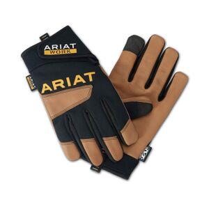 Ariat Men's FlexPro Waterproof Work Glove in Brown Black Leather, Size: Medium Regular by Ariat