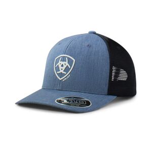 Ariat Men's Embroidered Shield Logo Cap in Blue, Size: OS by Ariat