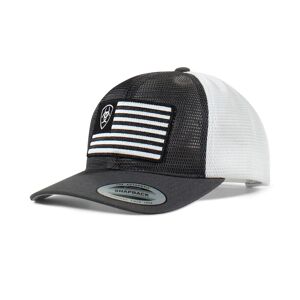 Ariat Men's Shield flag mesh cap in Grey, Size: OS by Ariat