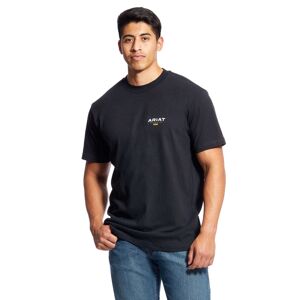 Ariat Men's Rebar Cotton Strong Logo T-Shirt in Black Cotton/Polyester, Size: XL-T by Ariat