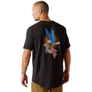 Ariat Men's Rebar Workman Victory Eagle T-Shirt in Black, Size: Large_Tall by Ariat