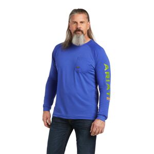 Ariat Men's Rebar Heat Fighter T-Shirt in Royal Blue, Size: XL-T by Ariat