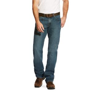 Ariat Men's Rebar M4 Relaxed DuraStretch Basic Boot Cut Jeans in Carbine, Size: 33 X 32 by Ariat