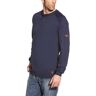 Men's FR Henley Top in Navy, Size: 3XLT by Ariat