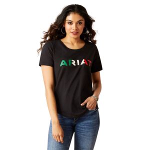 Ariat Women's Viva Mexico T-Shirt in Black Cotton, Size: XS by Ariat