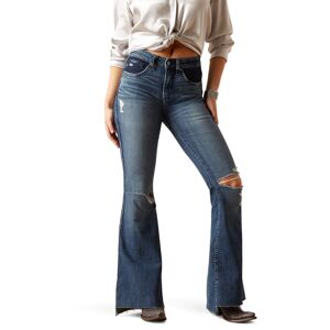 Ariat Women's R.E.A.L. High Rise Thea Flare Jeans in Canadian, Size: 30 Long by Ariat