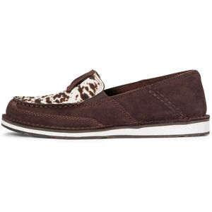 Women's Cruiser Casual Shoes in Chocolate Chip Suede Spotted Hair On, Size: 6.5 B / Medium by Ariat