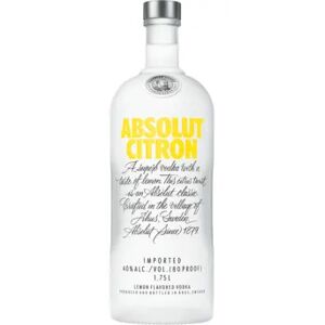 Absolut Citron   Vodka Flavored Citrus by Absolut 1.75L Sweden