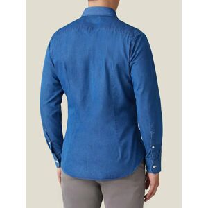 Luca Faloni Classic Blue Denim Shirt  - Blue - Size: Extra Small