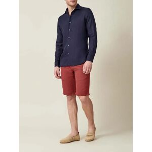 Luca Faloni Red Panarea Linen-Cotton Shorts  - Red - Size: 44