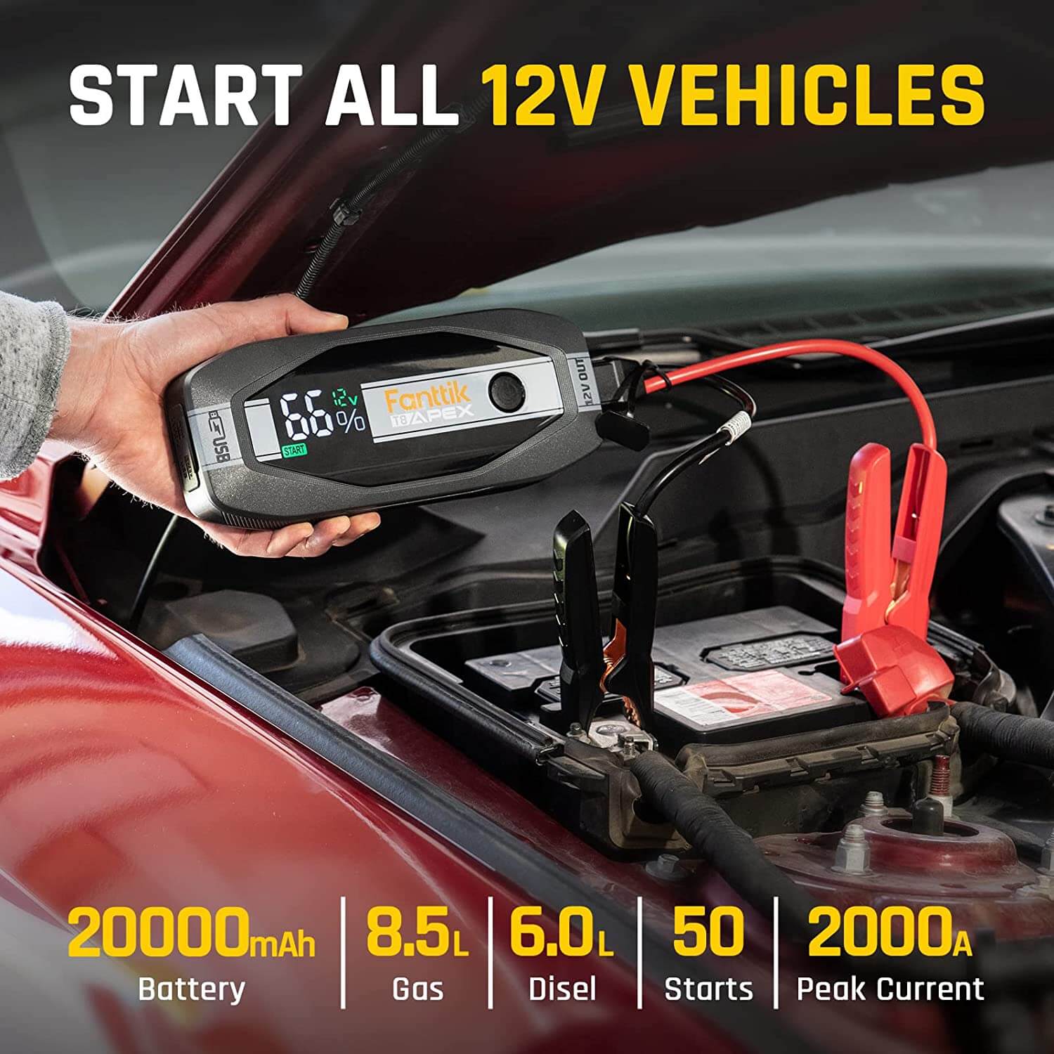 Fanttik T8 APEX Jump Starter Standard Package