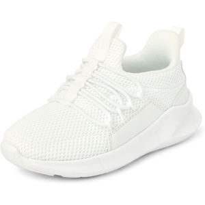 The Children's Place Toddler Boys Running Sneakers   Size 8T   White   100% Faux Leather