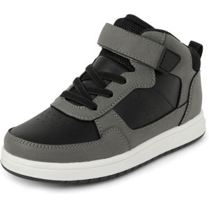 The Children's Place Boys Colorblock Mid Top Sneakers   Size YOUTH 13   Black   100% Faux Leather