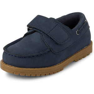 The Children's Place Toddler Boys Boat Shoes   Size 6T   Blue   100% Faux Leather