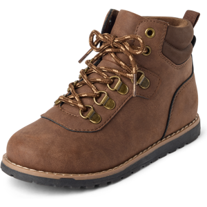 The Children's Place Boys Hiker Boots   Size YOUTH 6   Brown   100% Faux Leather