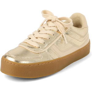 The Children's Place Girls Metallic Platform Low Top Sneakers   Size YOUTH 3   100% Faux Leather